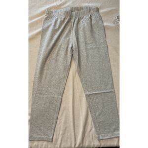 Lands' End Girls Tough Cotton Capri Leggings Gray Heather Sz XL